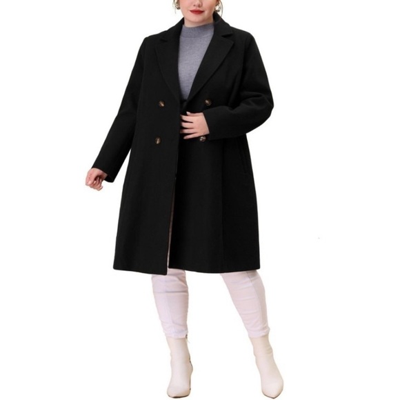 Agnes Orinda Women's Plus Size Fashion
Notched Lapel Double Breasted new - Picture 1 of 8